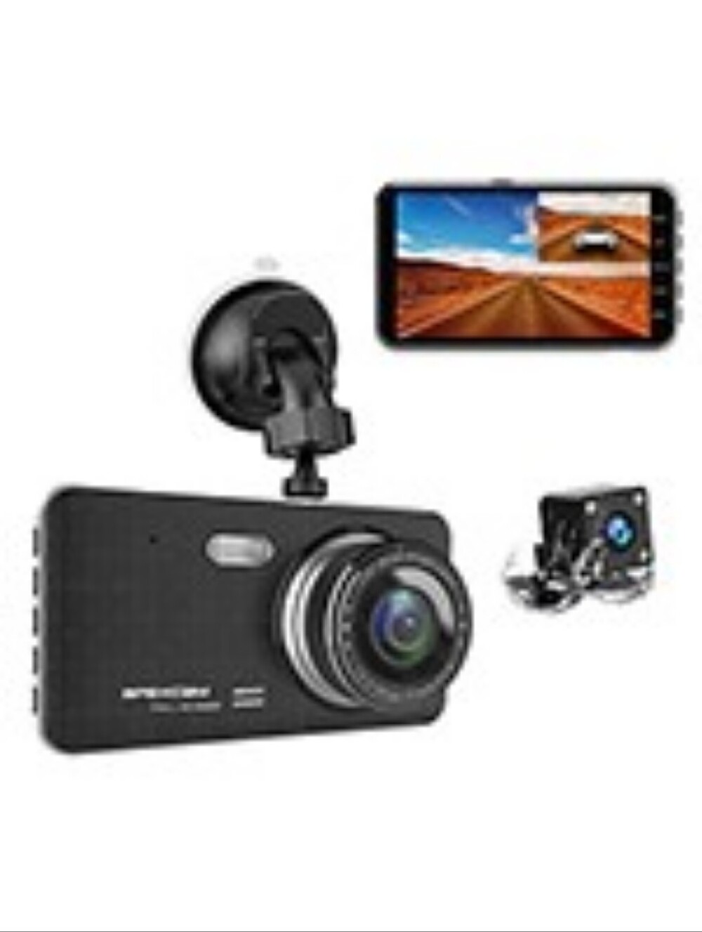 Apexcam Dash Cam 1080P FHD 4" IPS Driving Recorder